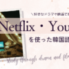 netflixやyoutubeで韓国語を学ぶ