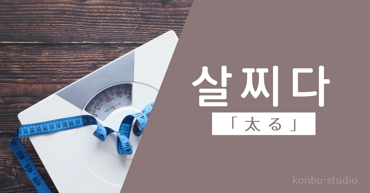 太る｜살찌다｜韓国語